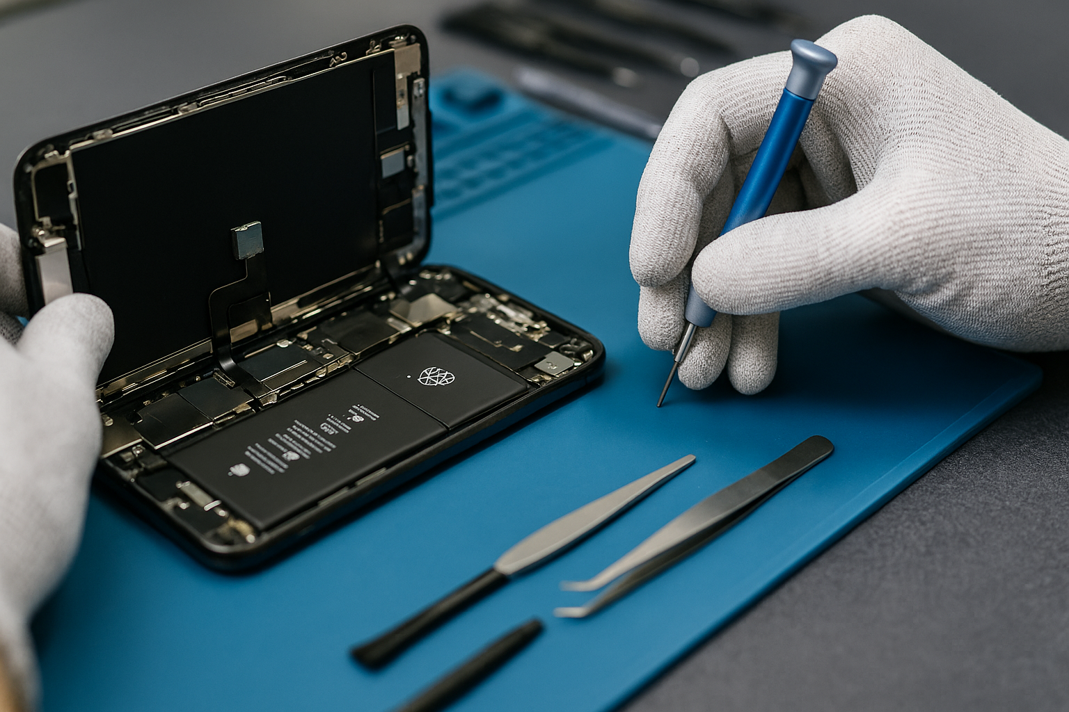 iFixnBuy technician performing device repair