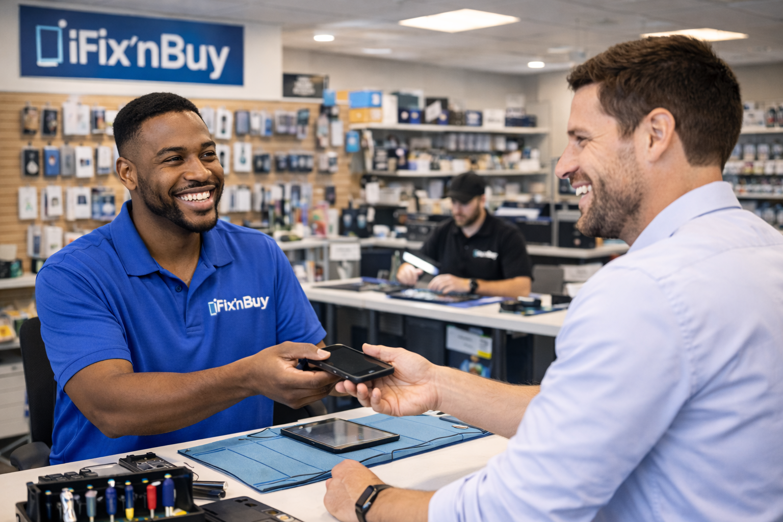 iFixnBuy employee benefits and device repair discounts